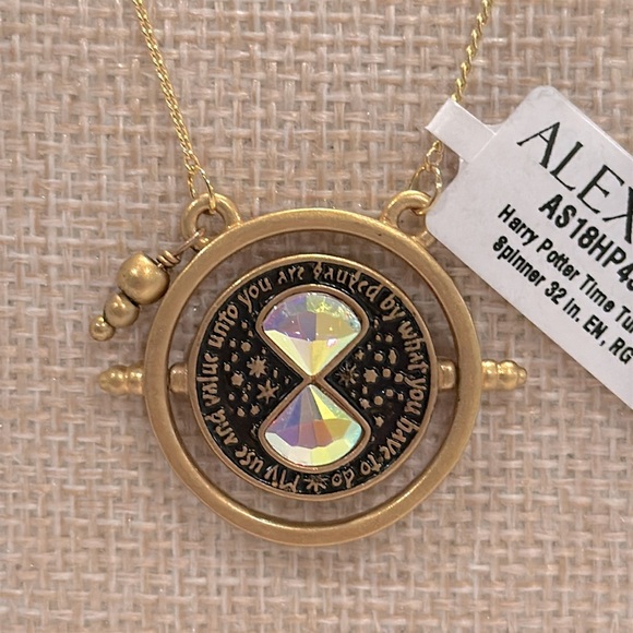 Alex and Ani Harry Potter™ Time Turner Spinner Necklace - Picture 1 of 8